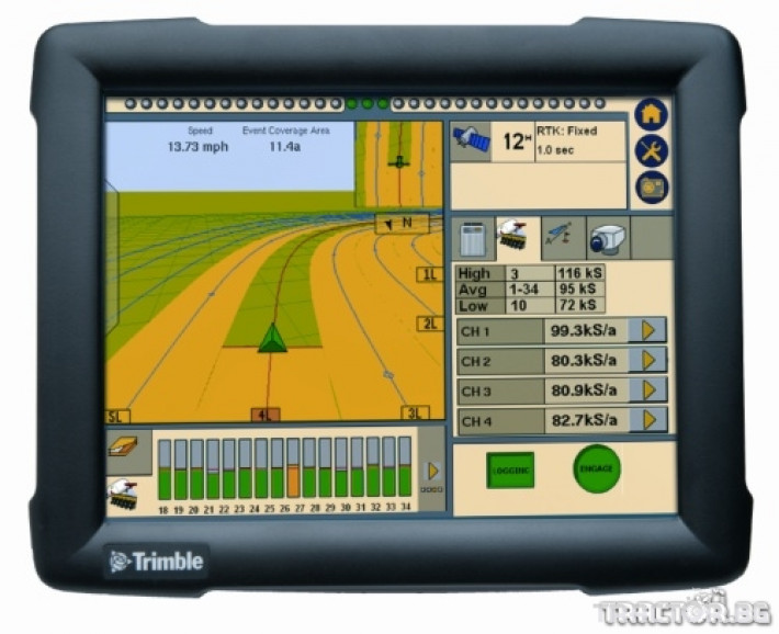 Прецизно земеделие Trimble FmX дисплей 6 - Трактор БГ
