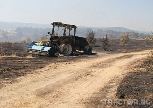 Трактор с шредер причинил големия пожар в Сакар планина