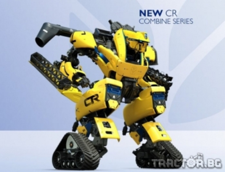 Роботът CR9090 представя новата серия комбайни CR на New Holland