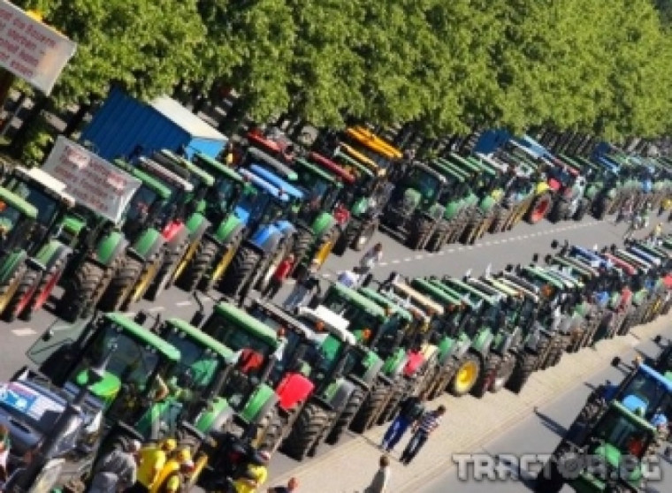 Над 1000 трактора блокираха центъра на Берлин