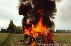 Снимки на инциденти с трактори, комбайни и инвентар