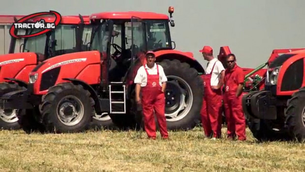 Трактори Zetor и прикачен инвентар Great Plains, UNIA - видео
