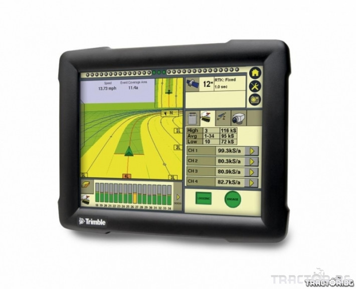Прецизно земеделие Интегиран дисплей за навигация Trimble FmX с голям тъчскрийн екран 2 - Трактор БГ