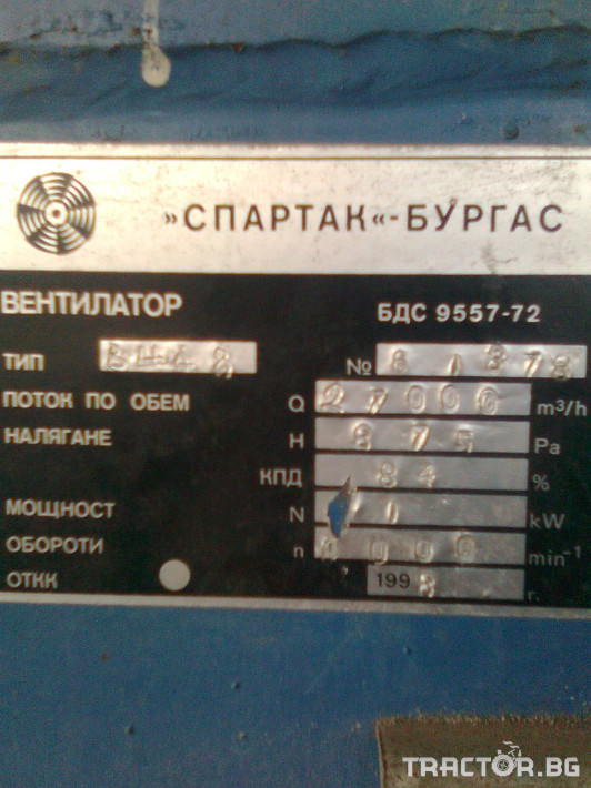 Други Въздуховод-вентилатор Спартак-Бургас 3 - Трактор БГ