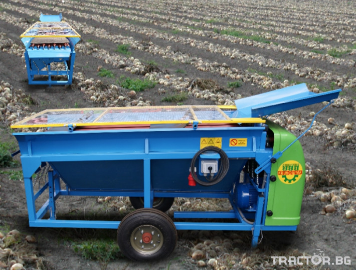 Машини за зеленчуци Машина за почистване и обезлистване на лук  тип "КАБА" 0 - Трактор БГ