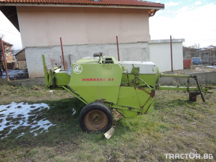 Сламопреси Claas MARKANT 51 0 - Трактор БГ