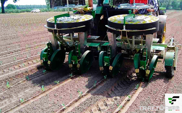 Машини за зеленчуци Разсадопосадъчна машина FEDELE модел IPER DUPLEX 1 - Трактор БГ