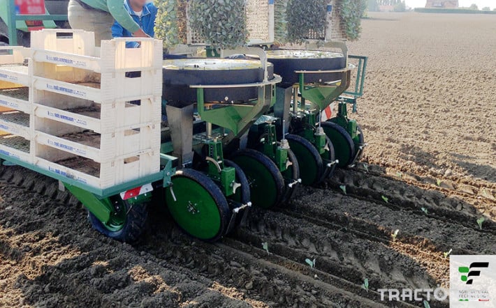 Машини за зеленчуци Разсадопосадъчна машина FEDELE модел IPER DUPLEX 2 - Трактор БГ
