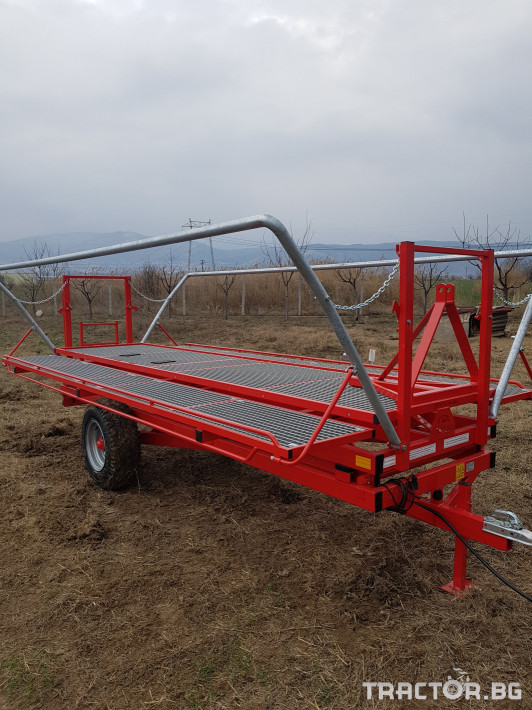 Машини за лозя / овошки Хидравлична платформа ( ремарке ) за бране на овошки 0 - Трактор БГ