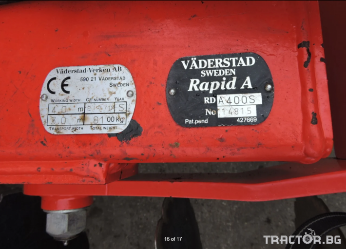Сеялки Vaderstad RAPID A400S ПРОДАДЕНА!! 15 - Трактор БГ