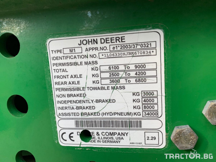 Трактори John-Deere 6330 PREMIUM (3800 ЧАСА) 18 - Трактор БГ