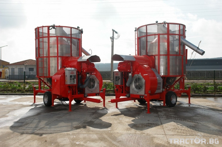 Обработка на зърно Внос Oszu 15m³ Мобилна сушилня за зърно с твърдо гориво (дизел ,газ или пелети) 0 - Трактор БГ