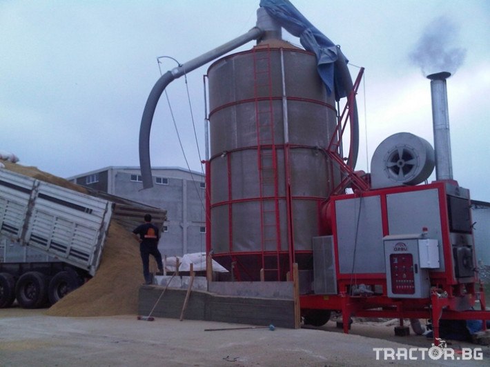 Обработка на зърно Внос Oszu 15m³ Мобилна сушилня за зърно с твърдо гориво (дизел ,газ или пелети) 1 - Трактор БГ