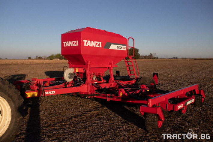 Сеялки No Till Tanzi Аржентиска сеялка Тanzi Тigon 8.42   8 метра Air Drill с Isobus регулиране нормата  на семена и тор 2 - Трактор БГ