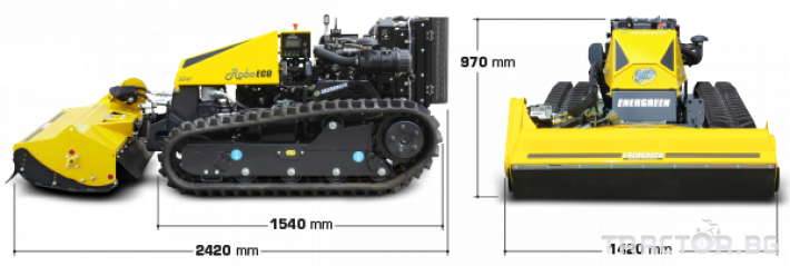 Мулчери ENERGREEN Robo - самоходен верижен горски мулчер с дистанционно 7 - Трактор БГ