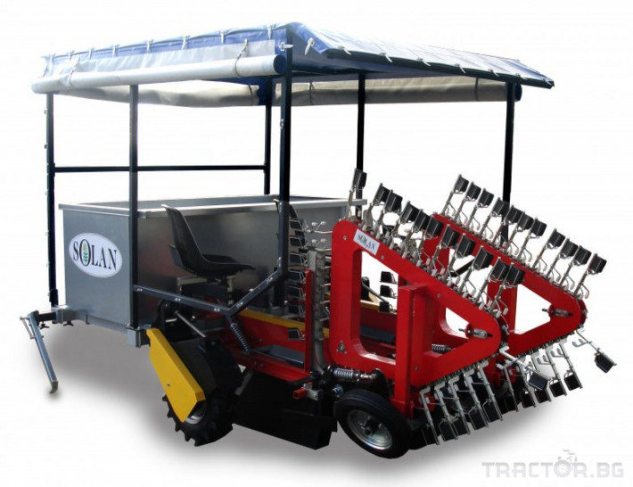 Сеялки Разсадо-посадачна машина (Сеялка)  е предназначен за полуавтоматично засаждане на разсадния материал. Машината се използва за засаждане на череши, ябълкови, малини, арония, касис, грозде и др. 0 - Трактор БГ