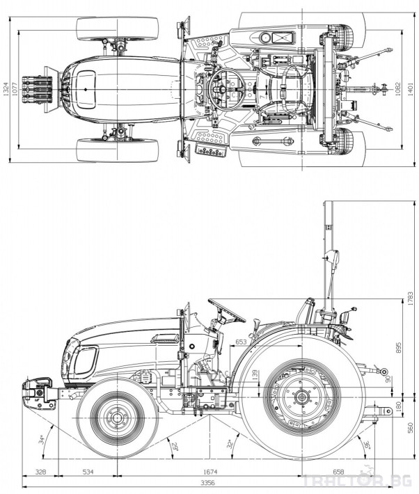 Трактори LS R 36I Нов Реверс 12х12 скорости Mitsubishi двигател 38 HP 1 - Трактор БГ