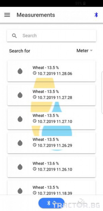 Прецизно земеделие Оборудване за анализи Влагомер за зърно и семена SUPERTECH модел C-PRO с Bluetooth 9 - Трактор БГ