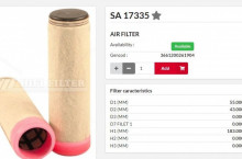 HIFI FILTER Въздушен филтър фин SA17335 = CF50 = SL81275