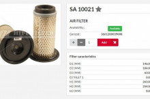 HIFI FILTER Въздушен филтър груб SA10021 = 1574111080 = PA3476