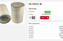 HIFI FILTER Въздушен филтър фин SA19031 = KAT156 = 077367.1 = C33920/3