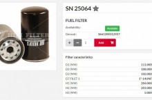 HIFI FILTER Горивен филтър SN25064 = 65125035033A = FF5688