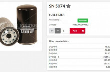 HIFI FILTER Горивен филтър SN5074 = 1181917 = P553004