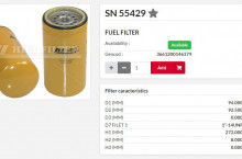 HIFI FILTER Горивен филтър SN55429 = 1R0762 = BF7753