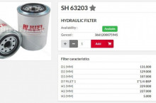 HIFI FILTER Хидравличен филтър SH63203 = CS150P25A = BT8477