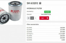HIFI FILTER Хидравличен филтър SH63201 = SPH18067 = W1268 