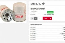 HIFI FILTER Хидравличен филтър SH56757 = WD13006x = BT8308-MPG