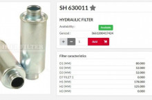 HIFI FILTER Хидравличен филтър - елемент - SH630011
