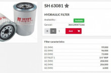 HIFI FILTER Хидравличен филтър SH63081 = CS070P10A = P171610