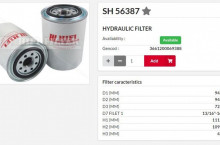 HIFI FILTER Хидравличен филтър SH56387 = 4T7948 = BT344-S