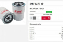 HIFI FILTER Хидравличен филтър SH56157 = B252 = HF6107