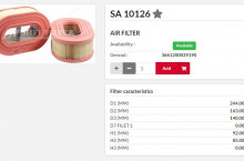HIFI FILTER Въздушен филтър груб - овален SA10126 = 1G7197 = PA4093