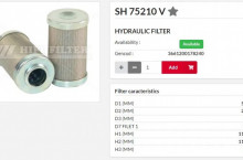 HIFI FILTER Хидравличен елемент SH75210V = 13002570 = HD612/2 x