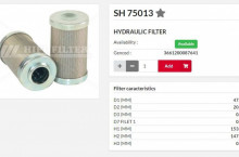 HIFI FILTER Хидравличен елемент SH75013 = 0110D010BH3HC = P170589