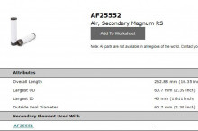 FLEETGUARD Въздушен филтър фин AF25552 = SA16190 = P822858 - Трактор БГ