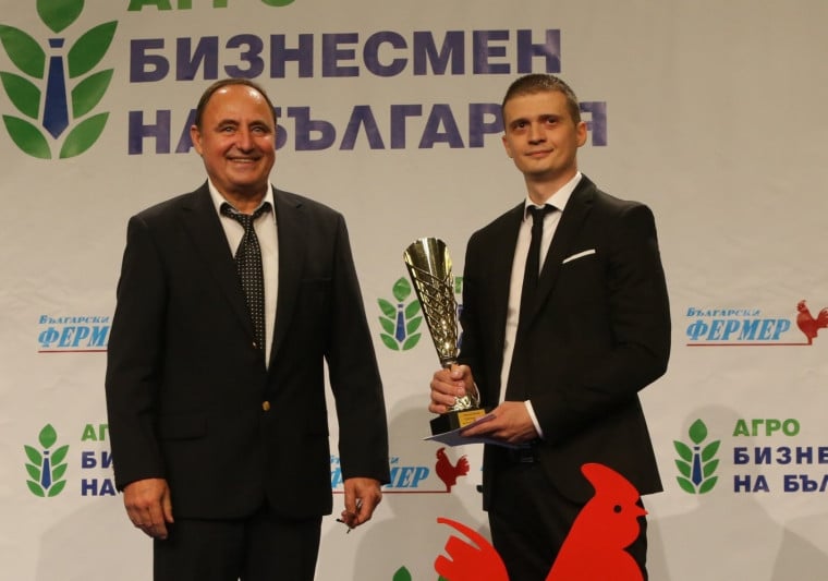 Николай Минев от „Агрион“ с приз за „Агробизнесмен на годината“