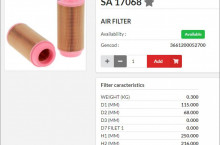 FIL FILTER Въздушен филтър груб SA17068 =  2914930000 = P778979 - Трактор БГ
