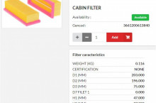HIFI FILTER Кабинен филтър панел SC80093 = 2HT16051A1A