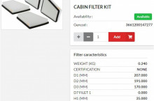 HIFI FILTER Кабинен филтър панел SC90038 KIT = L112954 = PA4570=