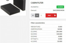 HIFI FILTER Кабинен филтър панел SC90108 = L152026