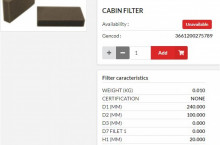 HIFI FILTER Кабинен филтър панел - дунапрен SC90137 = 1331180C2