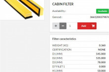HIFI FILTER Кабинен филтър панел SC90189 = 35741210