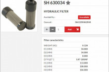 HIFI FILTER Хидравличен елемент SH630034