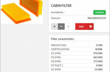 HIFI FILTER Кабинен филтър панел SC50015 = WCA38173 = 4383944 - Трактор БГ
