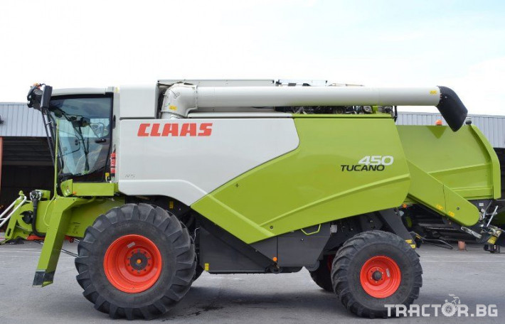 Комбайни Комбайн CLAAS Tucano 450 + V770 4 - Трактор БГ