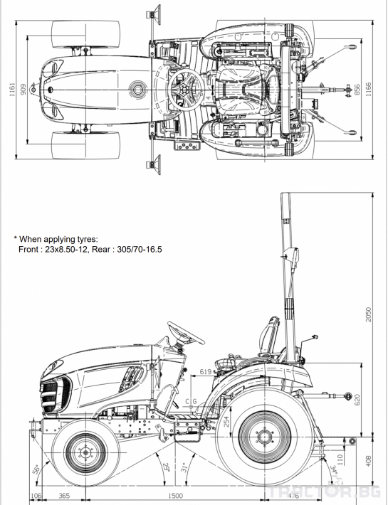 Трактори LS XJ 25 HST *Нов**Компактен трактор**HST скорости**Mitsubishi двигател* 5 - Трактор БГ